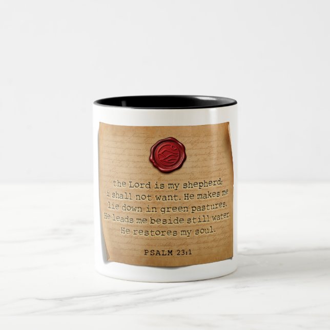 PSALM 23:1 - Coffee Mug (Center)