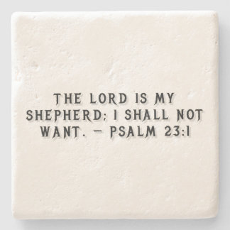 Psalm 23:1 Gift Coaster