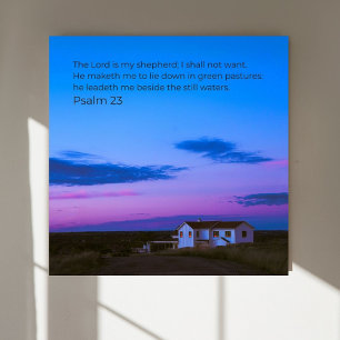 Psalm 23:1 KJV Wall Art – Scripture Poster