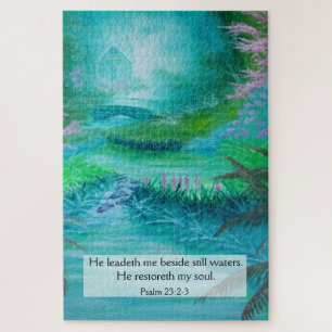 Psalm 23:2-3 jigsaw puzzle