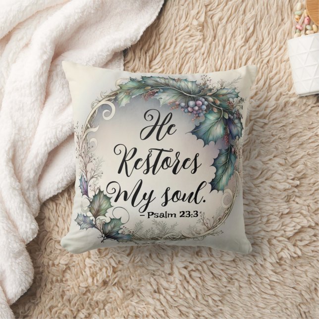 Psalm 23:3 cushion (Blanket)