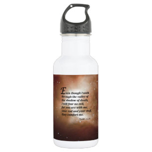 Psalm 23:4 532 ml water bottle