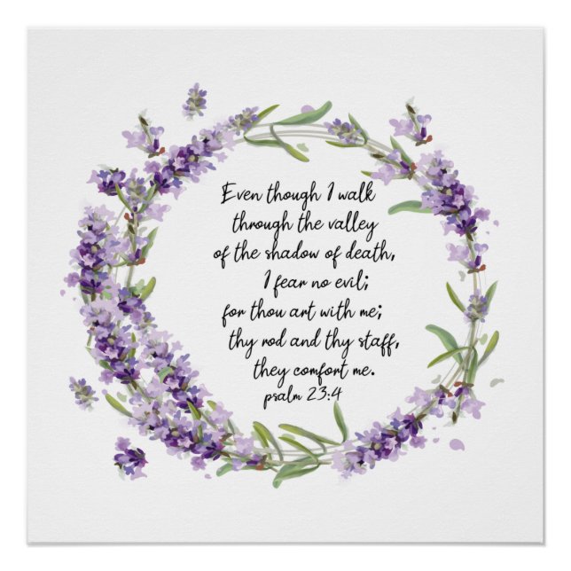 Psalm 23: 4 poster (Front)