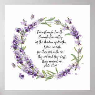 Psalm 23: 4 poster
