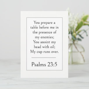 Psalm 23:5 Bible Verse, Encouraging Scripture Invitation
