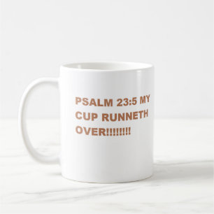 Psalm 23:5  coffee mug