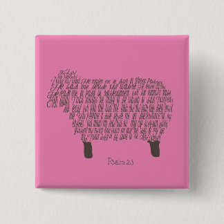 Psalm 23 Art 15 Cm Square Badge
