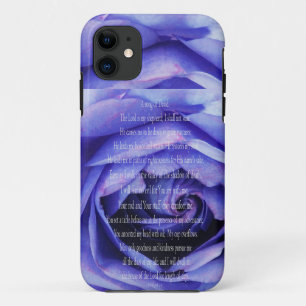 Psalm 23 Art - The Lord is My Shepherd Floral iPhone 11 Case