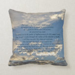 Psalm 23 Beautiful Bible Verse Christian Blue Cushion<br><div class="desc">Psalm 23 is my favourite verse from the bible. The beautiful 23rd psalm reads: The Lord is my shepherd. I shall not want. He maketh me to lie down in green pastures. He leadeth me beside the still waters. He restoreth my soul. This lovely Christian gift is written in front...</div>
