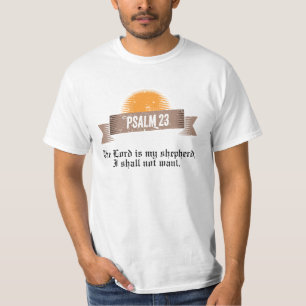 Psalm 23 Bible Quote T-Shirt