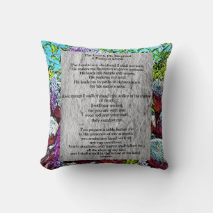 Psalm 23 biblical quote cushion