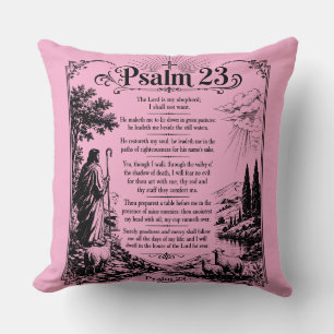 Psalm 23 Christian Scripture Cushion