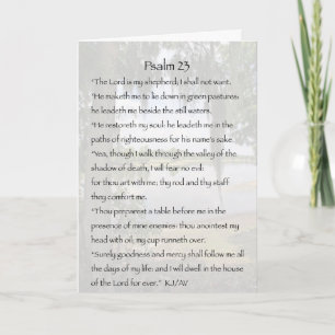 Psalm 23 Condolence Card