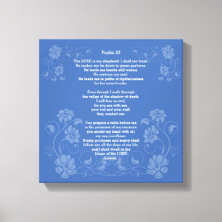 Psalm 23 ESV, Canvas Print