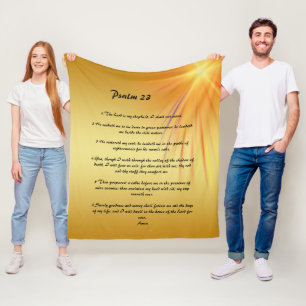 Psalm 23  fleece blanket