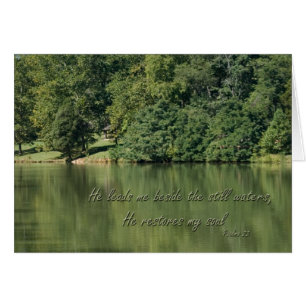 Psalm 23 He leads me beside the still waters