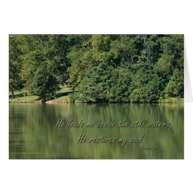 Psalm 23 He leads me beside the still waters (Front Horizontal)