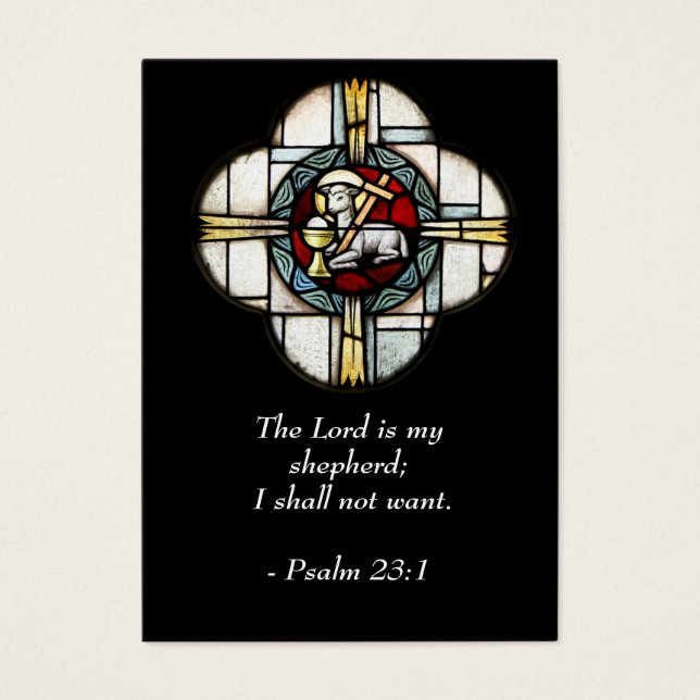Psalm 23  - Inspirational Quotes - Wallet Card (Front)