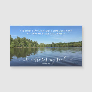 Psalm 23 Inspiring Landscape Photography Magnet