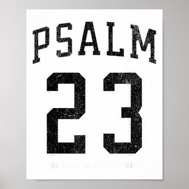 Psalm 23 Jersey  Poster (Front)