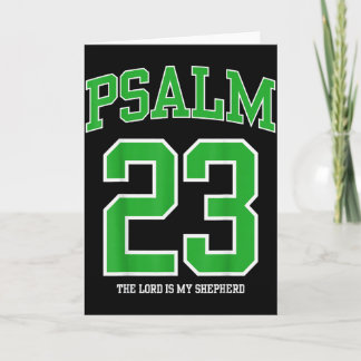 Psalm 23 Jersey The Lord Is My Shepherd Green Past Card
