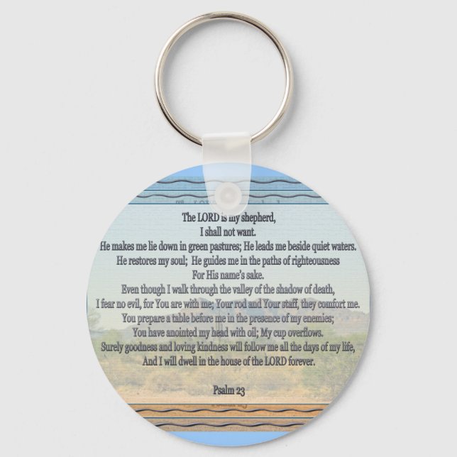 Psalm 23 key ring (Front)