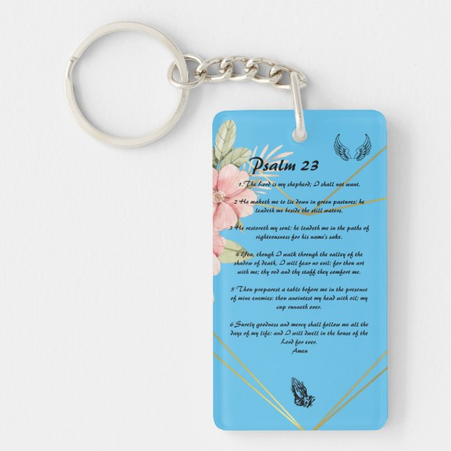 Psalm 23   key ring (Front)