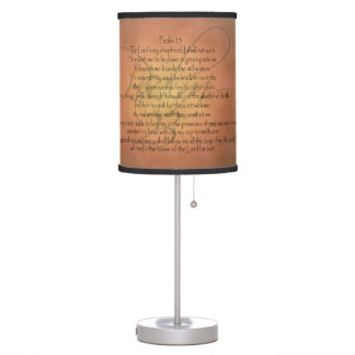 Psalm 23 KJV Christian Bible Verse Desk Lamps