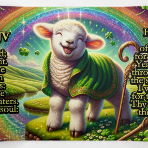Psalm 23 KJV Tract - Joyful Lamb Tri-Fold Card
