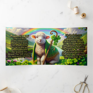 Psalm 23 KJV Tract - Sweet Lamb Tri-Fold Card
