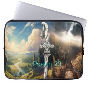 Psalm 23 laptop sleeve