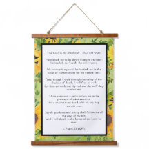 Psalm 23 Lord is My Shepherd Sunflowers