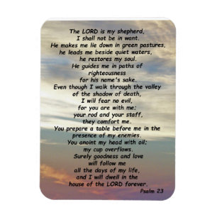 Psalm 23 magnet