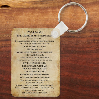 Psalm 23  { NHEB version.} Key Ring