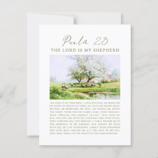 Psalm 23 NIV The Lord is My Shepherd  Postcard