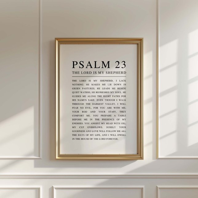 Psalm 23 NKJV Bible The Lord is My Shepherd Postcard (Creator Uploaded)