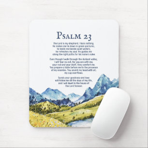 Psalm 23 NKJV The Lord is my shepherd Mouse Pad