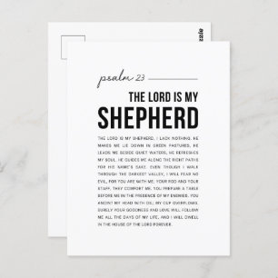 Psalm 23 NKJV The Lord is My Shepherd Postcard