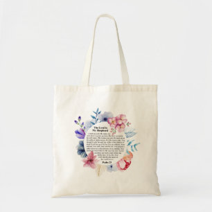Psalm 23 NKJV The Lord is My Shepherd Tote Bag