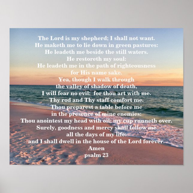 PSALM 23 POSTER (Front)