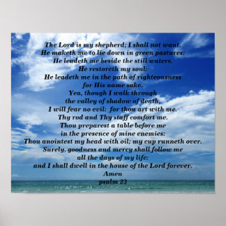 PSALM 23 POSTER