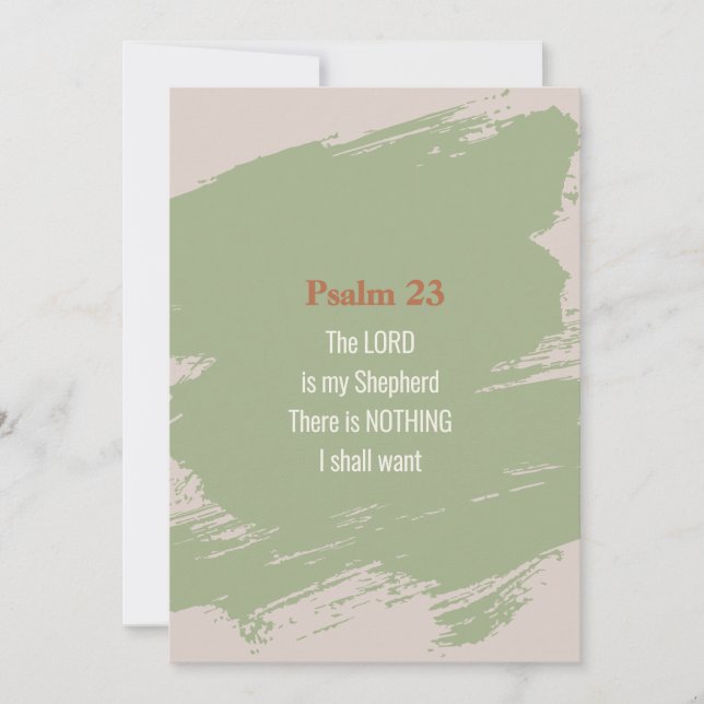Psalm 23 Scripture Card – Print or Download (Front)
