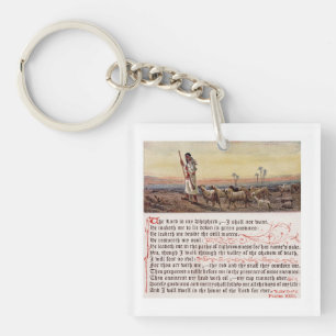 Psalm 23 SQ Key Ring