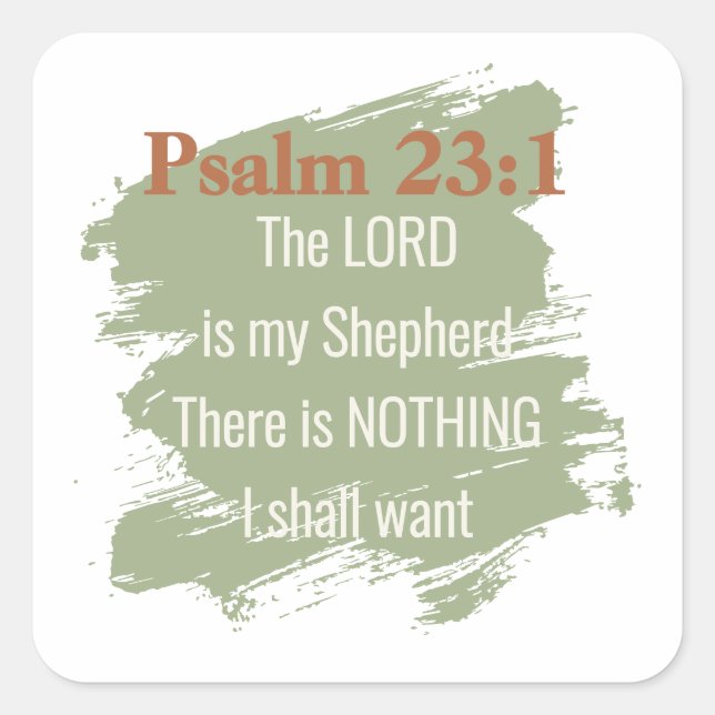 Psalm 23 Sticker Sheet  (Front)