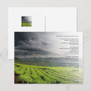 Psalm 23  The LORD is my shepherd - Bible Postcard