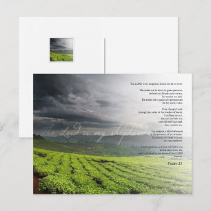 Psalm 23  The LORD is my shepherd - Bible Postcard