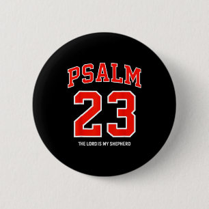 Psalm 23 The Lord Is My Shepherd Christian Footbal 6 Cm Round Badge