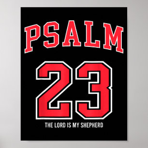 Psalm 23 The Lord Is My Shepherd Christian Footbal Poster