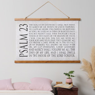 Psalm 23 The Lord is My Shepherd Horizontal Hanging Tapestry