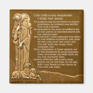 Psalm 23 The Lord is my Shepherd Magnet
